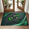 Borussia Mönchengladbach Design Crystal Velvet Rug Soft Decorative Mat for Bedroom Entrance