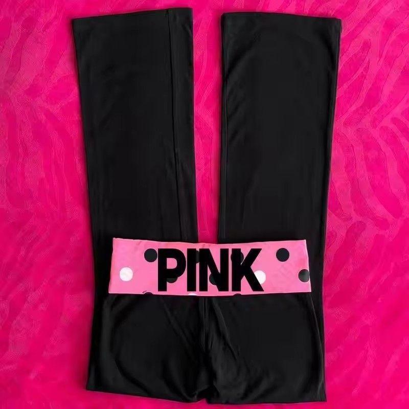 Pants Export Fashion New Arrival Letters Print Casual Pure Color Pants American Fashion Elastic Waist Basic Pants