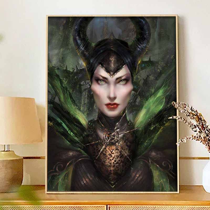 Disney Diamond Painting 5D DIY Maleficent Diamond Painting Art Diamond Painting Kit Adult/Beginner Gift Idea Home Decor