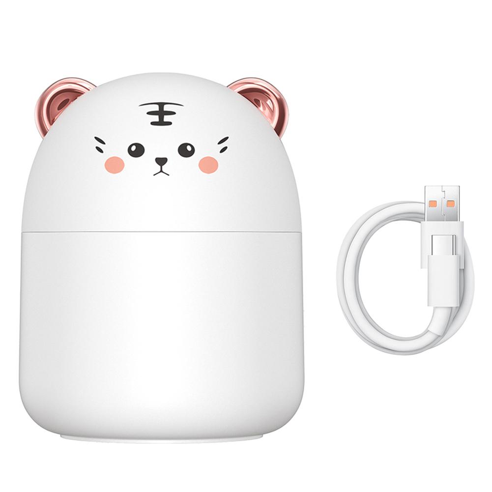 Mini Humidifier With Colorful Night Light 250ml Large Capacity Home Desktop Cool Mist Aroma Diffuser Purifier