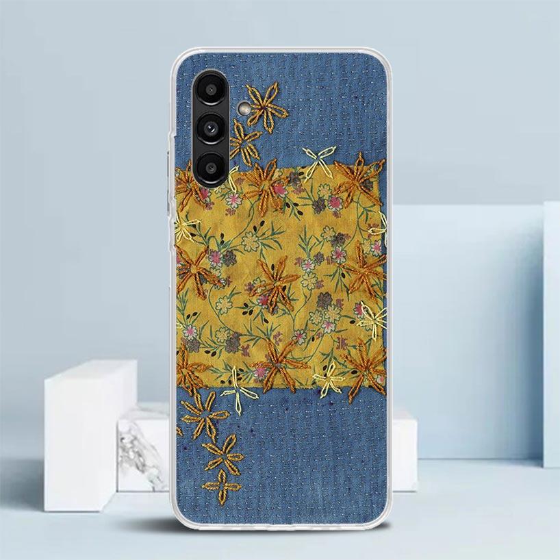 Jeans Cowboy Denim Printed Phone Case For Samsung Galaxy A17 A37 A57 A16 A15 A14 A13 A56 A55 A54 A53 A36 A35 A34 A33 A26 A25 A24