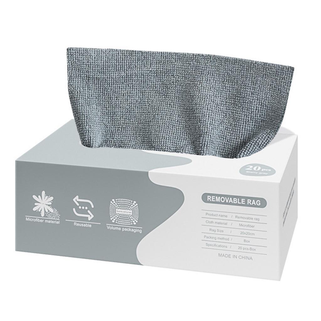 Reusable Microfiber Cleaning Cloth 20PCS Scratch-Free Ultra Absorbent Multi-Purpose Drying Wipe