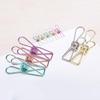 5 Pcs Multipurpose Windproof Clothespin Stainless Steel Marine Grade Durable Pegs Metal Hanging Clips for Clothes Towels Socks