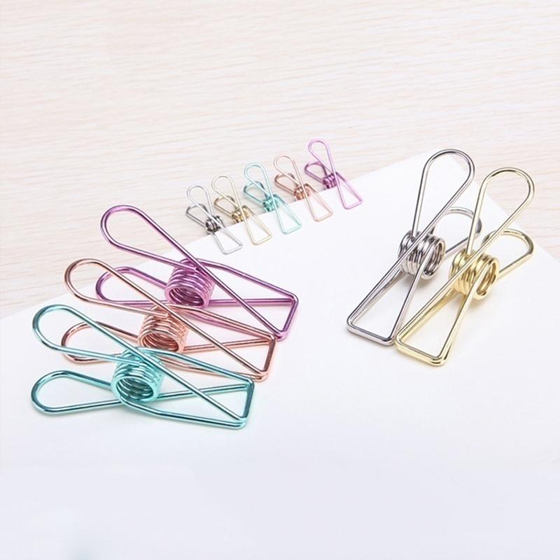 5 Pcs Multipurpose Windproof Clothespin Stainless Steel Marine Grade Durable Pegs Metal Hanging Clips for Clothes Towels Socks