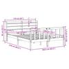 Solid Wood Bed without Mattress 160x200 cm Pine Wood