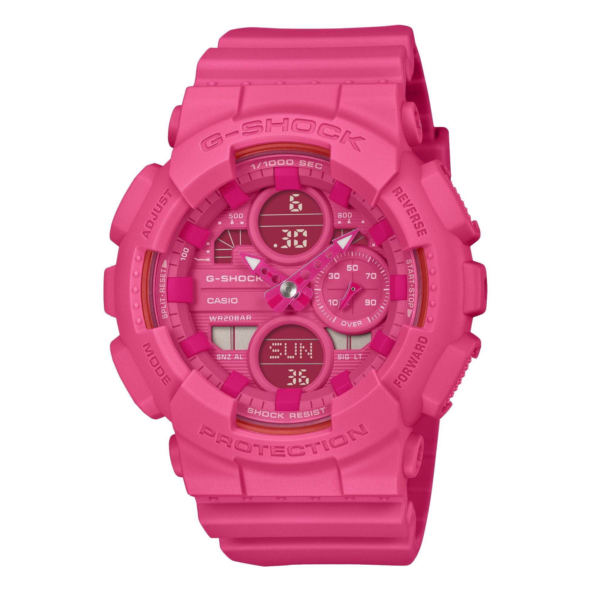 Casio Женские часы G-Shock, Экологичные материалы, Розовые, GMA-S145PK-4AJR, Оригинальная модель из Японии