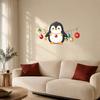 Christmas Atmosphere Wall Decor Cute Penguin Sticker, Merry Cartoon Animal Art Decal, Seasonal Home Improvement Supplies Removable Peel