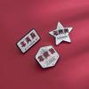 Around the Awakening Age, New Youth Badge Retro Brooch Ins Tide Personalized School Bag Jewelry Decoration May Fourth Youth