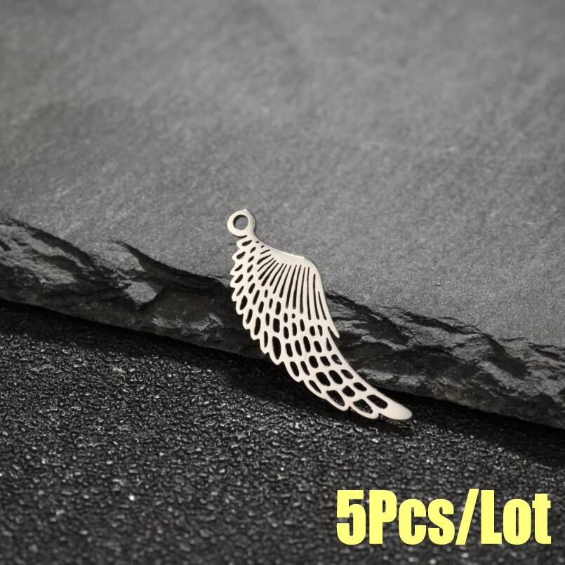 Stainless Steel Angel Wings Pendant for Personalized Necklace & Bracelet