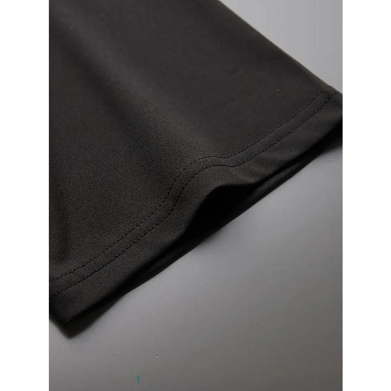 European Sizes Breathable Men's Printed Running Training T-Shirt Comfortable Summer Sports Top