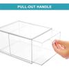 M-Modern-2 Pack Stackable Makeup Organizer Storage Box Clear Plastic Storage Box Acrylic Bathroom Organizer