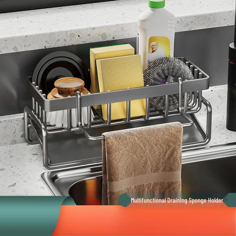 Kitchen Sink Drain Basket Hanging Rack