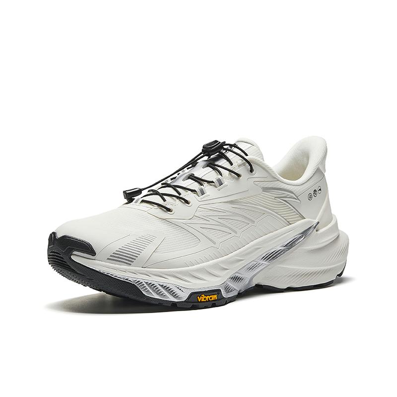 Anta Running Series Comfortable Shock Absorbing Durable Low Top Casual Running Shoes Men Sneakers White Silver 912535587-1