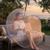 Foldable Mosquito-Proof Net Adjustable Mosquito Net Stand Portable Face Head Mosquito Net  Camping