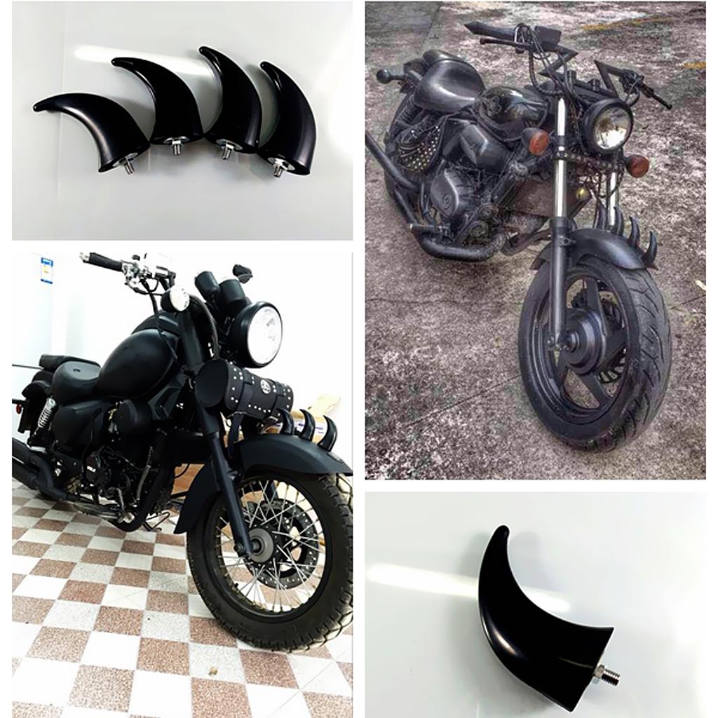 

Motorcycle Front Horns Decoration for Chopper Bobber Touring Chrome for Motocross Motorcycle Fender Front Horns Decoration чорний