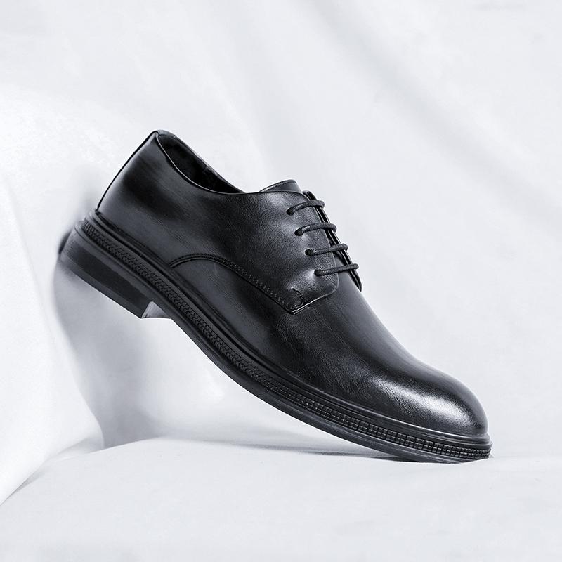Fashion 2025 New Arrival Male Coiffeur Flats Leather Male Outdoor Shoes Lace-Up Men's Oxford Shoes Classic Formal Business Dress Shoes