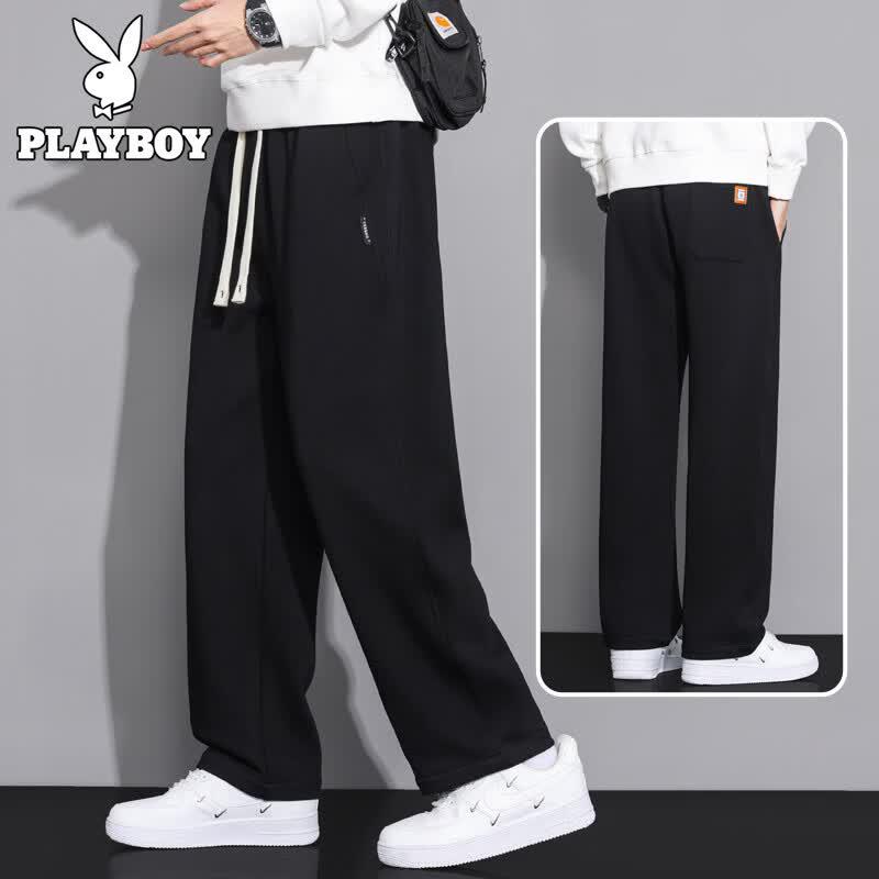 PLAYBOY Men s Loose Straight Leg Casual Sweatpants 2XL