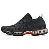 Scarpe da Corsa Basse Traspiranti Leggere Casual Sneakers da Uomo Nero Grigio Rosso 91835507-1