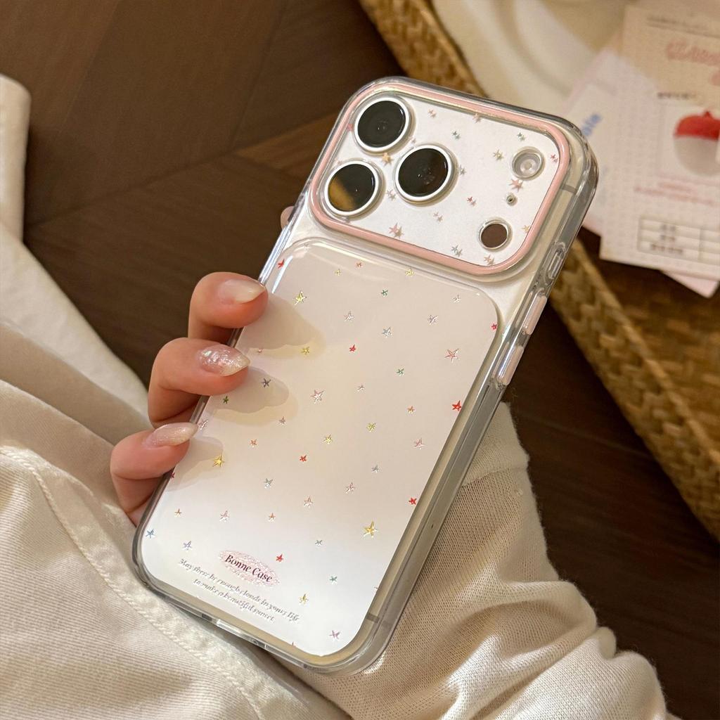Cover Colorata con Stelline Piccole per iPhone 16, iPhone 17 e iPhone 17 Pro Max