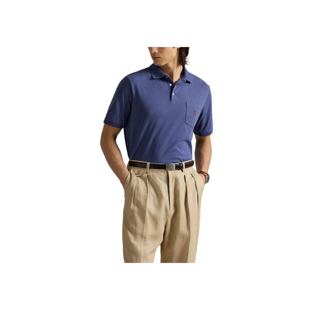 Polo Ralph Lauren Washed Cotton Knit Logo Polo Shirt Men tops 710979252005