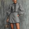 Women's Casual Patchwork Knit Dress