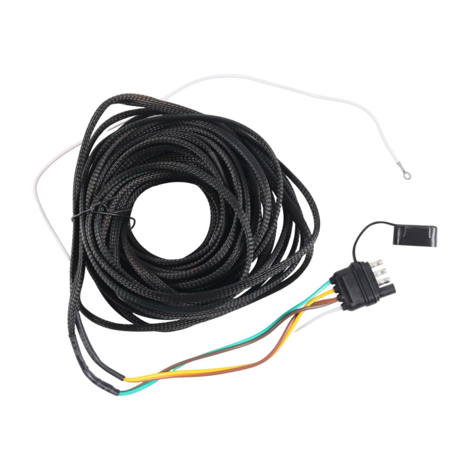 

26FT Trailer Light Kit with Color Coded Wiring Harness for Fast Setup of Tail Brake Turn Lights for Utility Trailer Woven