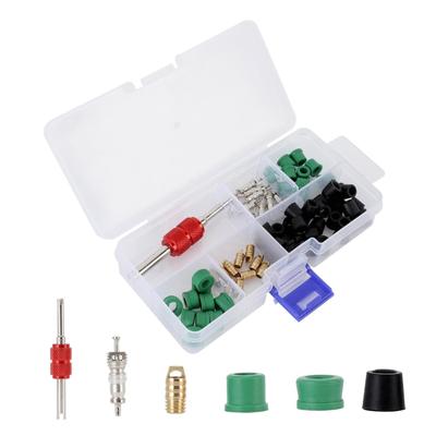 71Pcs Manifold Hose Refrigeration Gasket Adapter Seal Spool Repair Remover Installer Repair Accessories