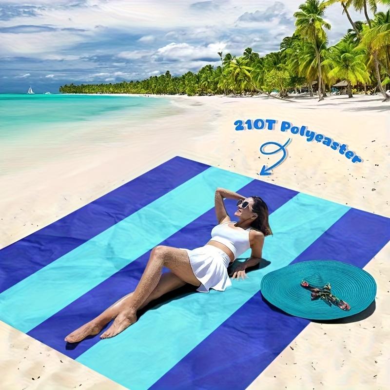 Picnic Beach Blanket For 4 To 7 Adults Oversized Lightweight Sandproof Mat For Beach Travel Camping Hiking And Outdoor Activitie