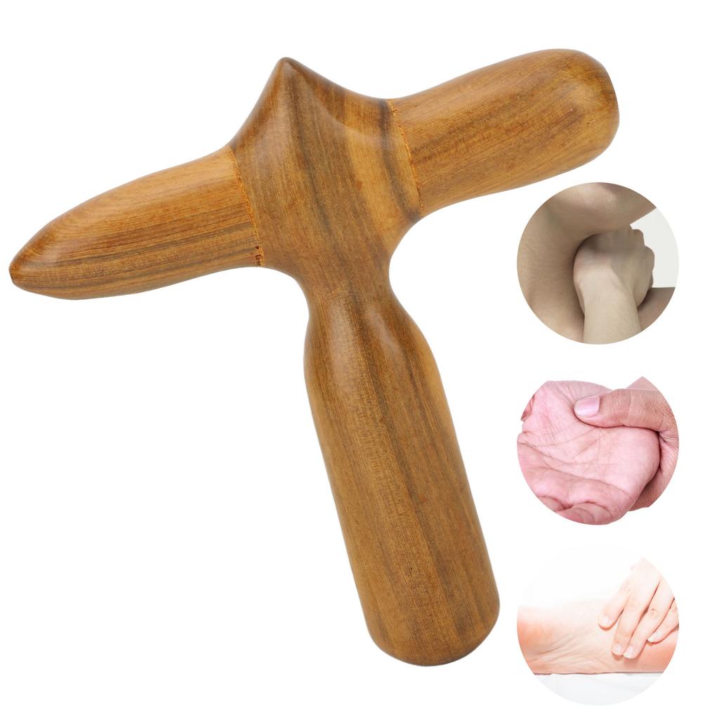 Patyczek do masażu stóp Przenośny Drewniany Ergonomiczny Akupunktura Refleksologia Terapia Narzędzie do masażu dla Mężczyzn Kobiet