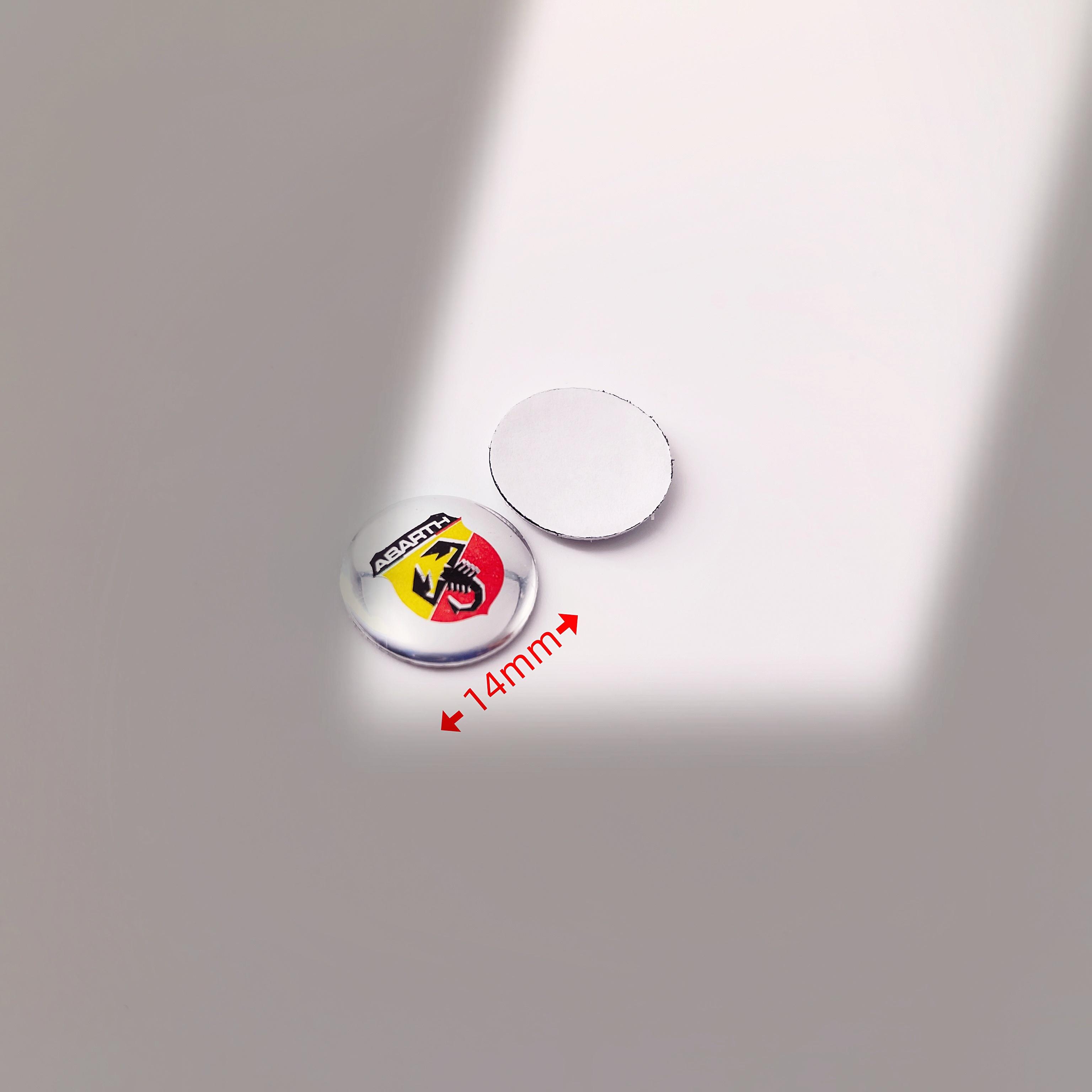 

Car Remote Key Sticker 14mm 15mm Metal Badge Emblem Accessories For Fiat Abarth 500 Tipo Punto Ducato Stilo Palio Bravo Pondo
