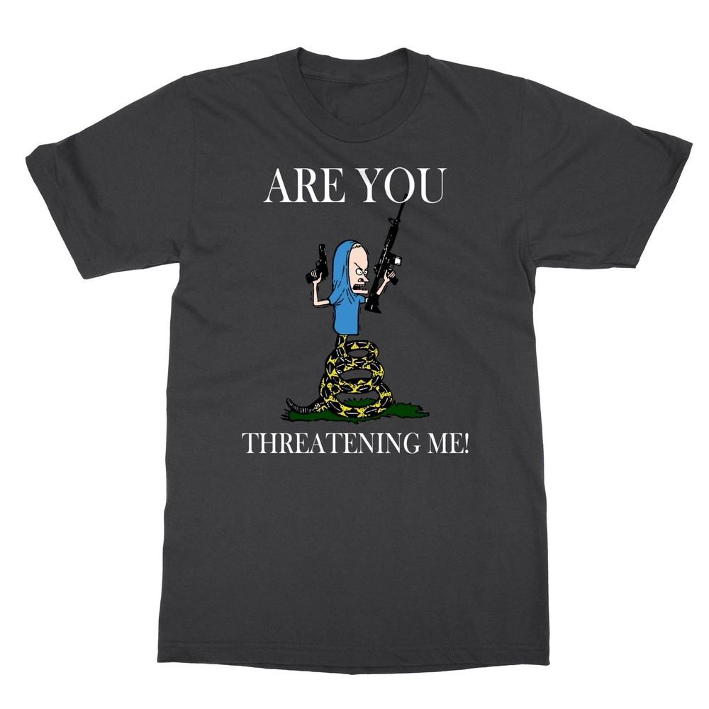 

Are You Threatening Me Funny Cartoon Halloween Men Reprint T-Shirt Unisex T-Shirt L