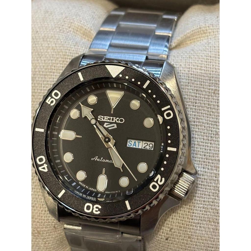 Used Seiko Watch Five Sports SBSA005 Black New Genuine SEIKO 5 SPORTS Automatic