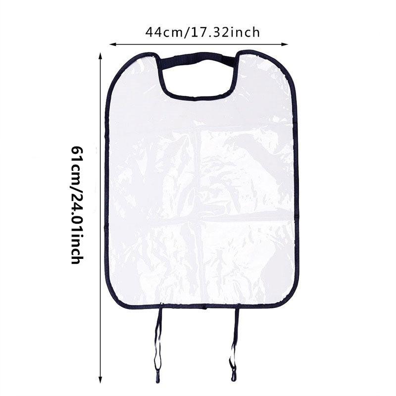 Černá Dětská Autosedačka Chránič zadního krytu Vysoce kvalitní Praktická autosedačka Anti-play Rohože Car Universal Mat