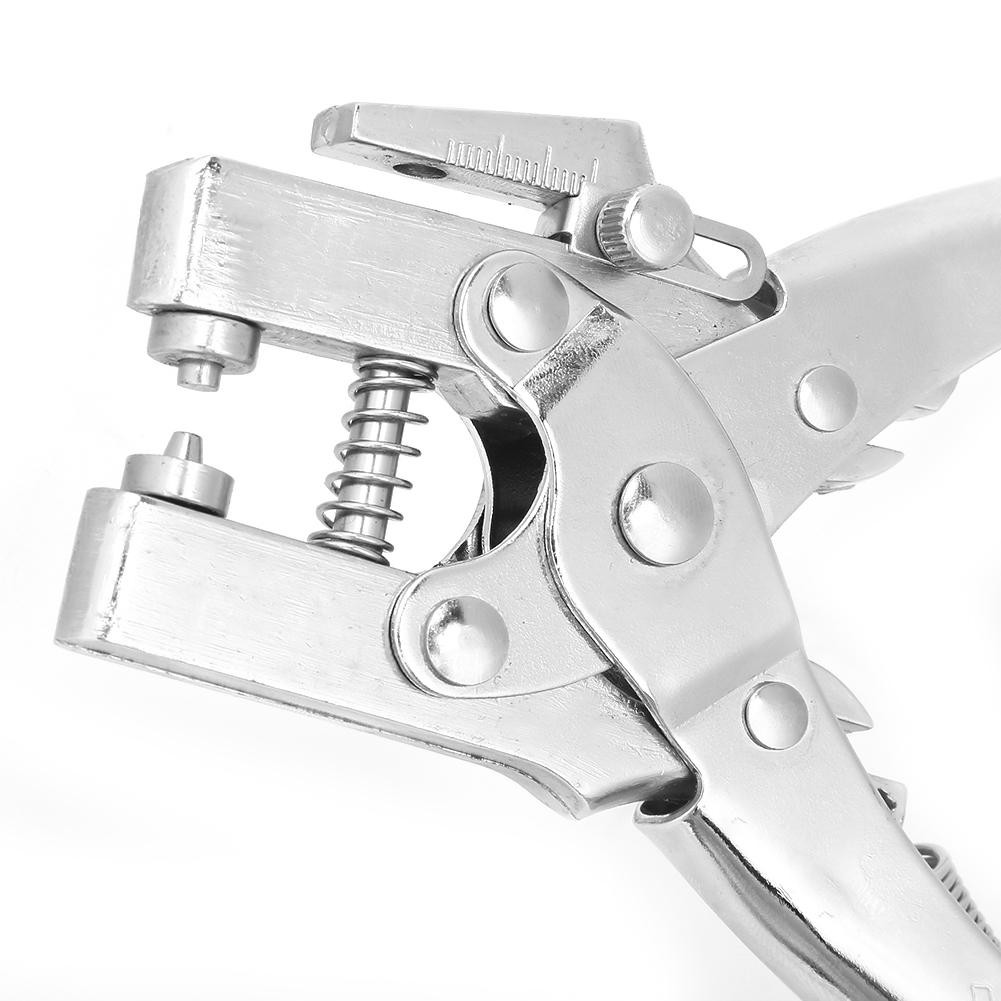Multifunction Double Using Steel Manual Hole Punching Pliers Hand Tool with 100Pcs Buttons