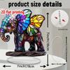 2D Colorful Animal Acrylic Ornaments Colorful Cat Figurine Decoration Kitten Standing Miniature Desktop Decoration For Home
