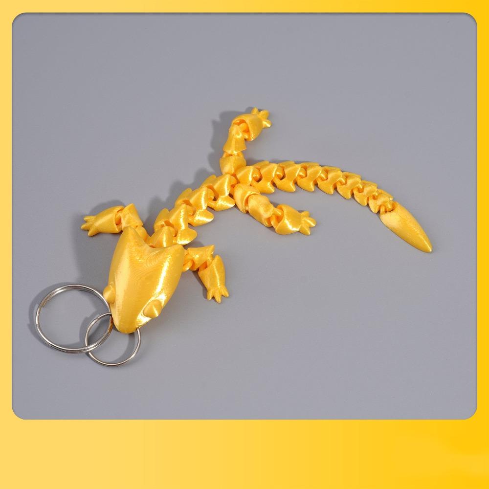 Fidget Toy Adjustable Body Joints Pendant Charms Articulated Dragon Lizard Toy  Kids Toy