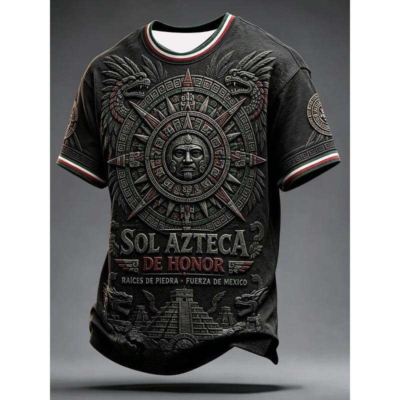 Children and Adults Mexico Vitality 3D Printed Jersey Style Short Sleeved Breathable Fan Match Support Top