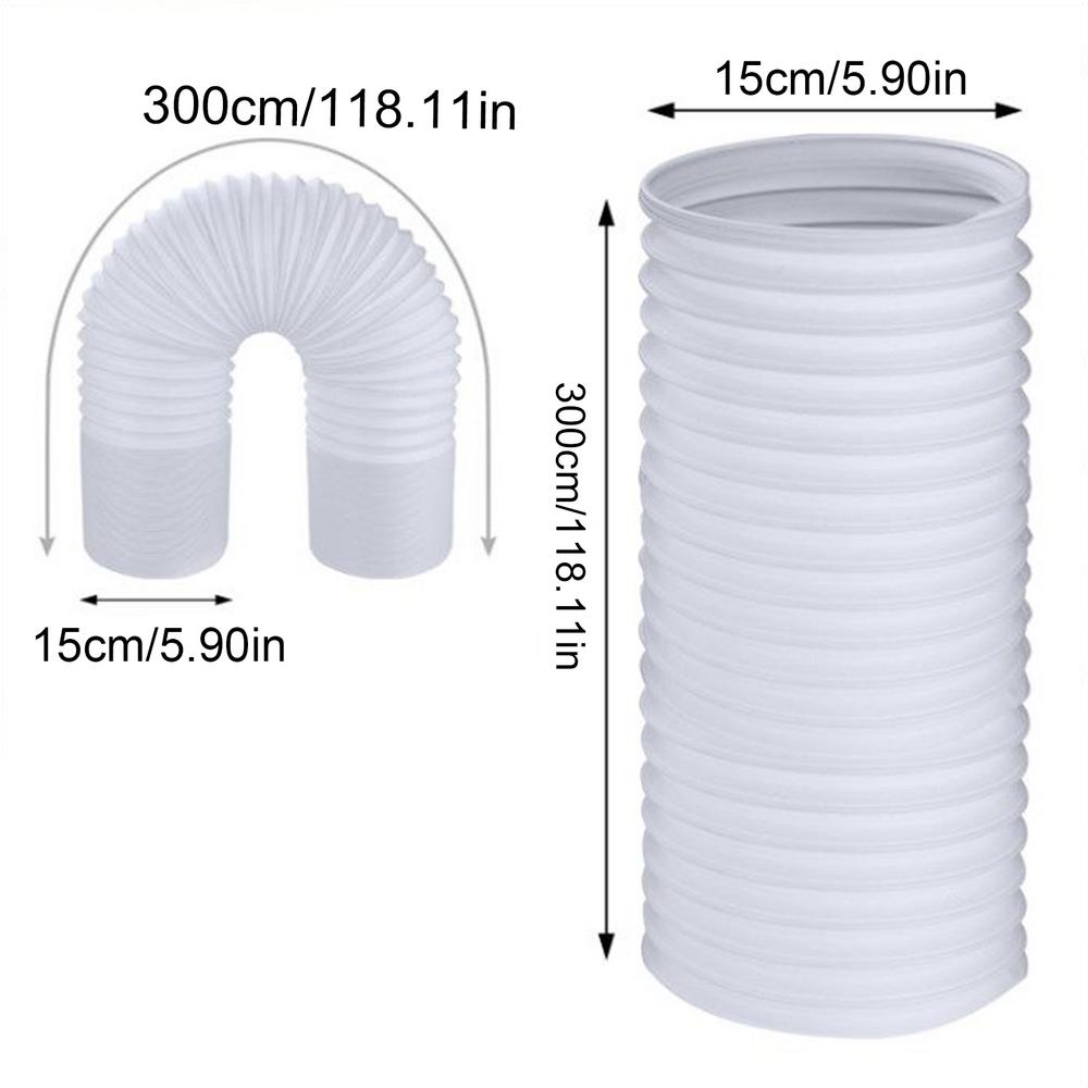 Air Conditioner Vent Hose Flexible Air Conditioner Exhaust Hose Mobile Air Conditioning Exhaust Pipe Vent Hose Duct Outlet