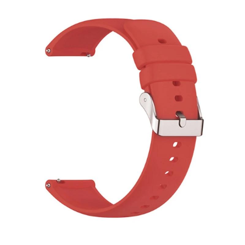 

Sell 20MM 22MM Silicone Watch Strap 20/22mm Universal Watchband Wristwatch Band for P22 Smartwatch &Other Watches Bracelet 20mm красный