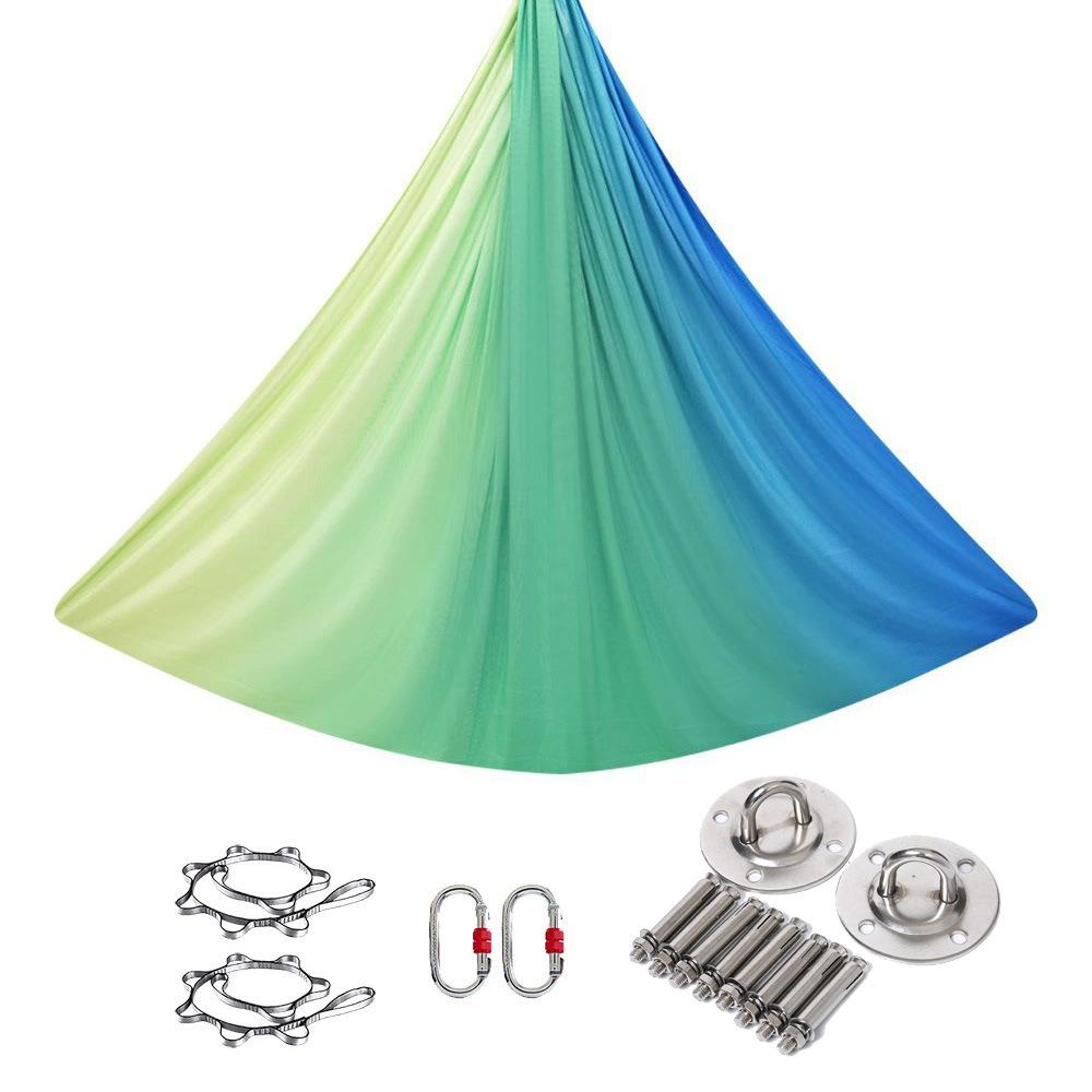 

Повітряний гамак для йоги з принтом, антигравітація, 4 м 5 м, сатин для фітнесу в приміщенні