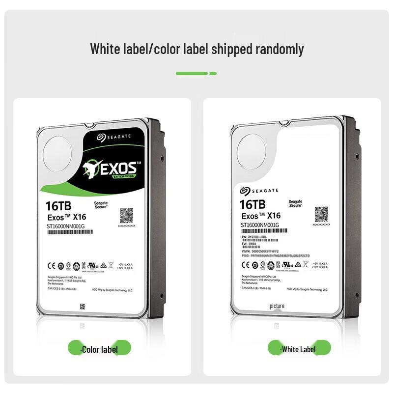 Seagate 16TB Exos 7E10 Enterprise Hard Drive ST16000NM001G