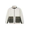 Retro Contrast Color Stitching Lamb's Wool Jacket White Men's 10021937-A05