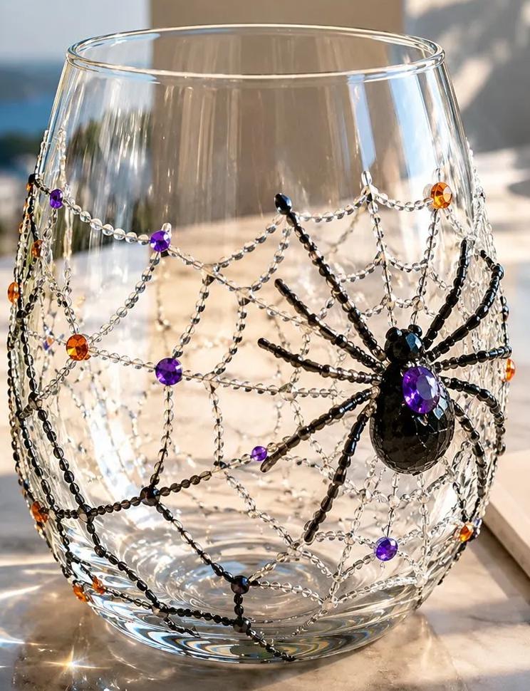 Bicchiere di Vetro a Tema Halloween