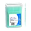 200Pcs/Box Disposable Double-End Toothpick Brush Plastic Interdental Brush Toothpick Dental Plaque Removal Flosser Teeth Cleaning Tools