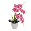 DIY Artificial Orchid Bonsai Multi-Bloom Artificial Faux Plants New Plastic Fake Flower  Home Decor