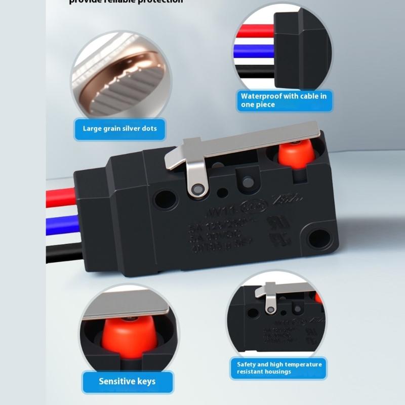 Waterproof Small Travel Limit Switches 2 Wire Normally Open/Closed Dustproof Control for Automation Devices Use