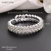 Rhinestone Elastic Arm Bracelet for Bride's Hand - Multi-Row Performance Jewelry B330