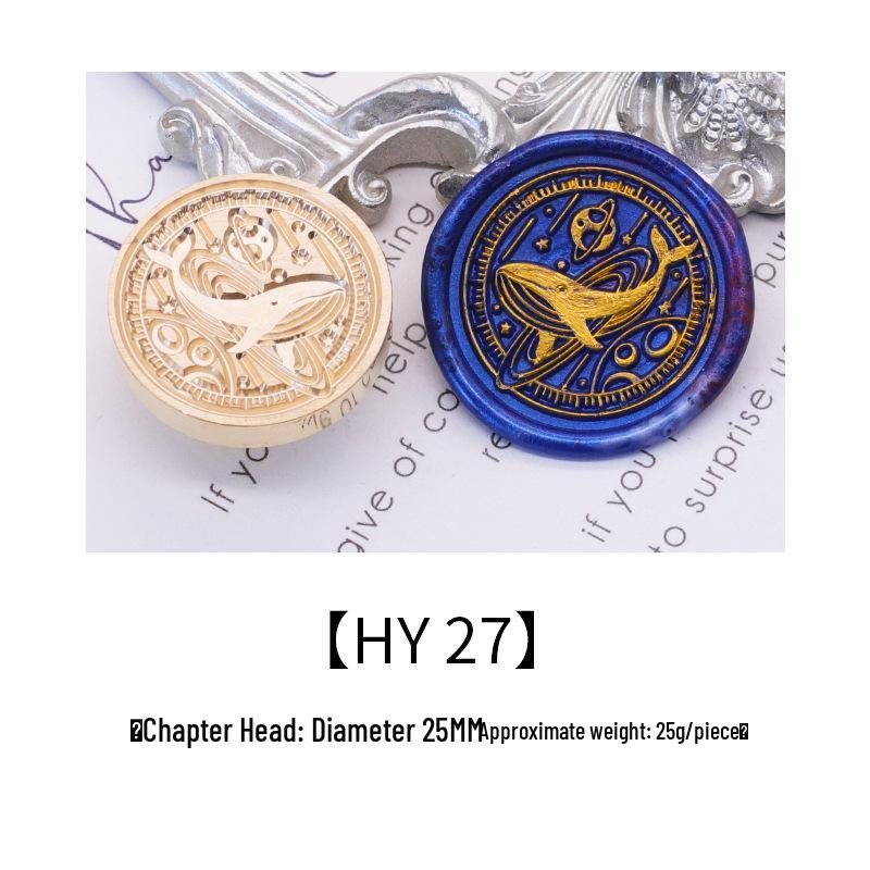 Ocean Series Wax Seal Stamp: Mermaid, Begonia, Whale