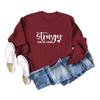 Stronger Than the Storm Printed Round Neck Sweatshirt - Autumn/Winter Collection