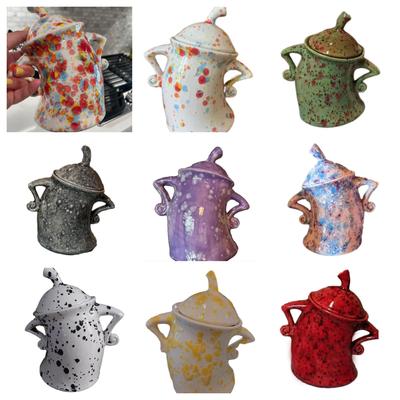 1 pièce Bocal Drôle Avec de l'Attitude Pots Avec de l'Attitude Tasses Akimbo Mignons Cafés Hipster Pots Hermétiques Céramique